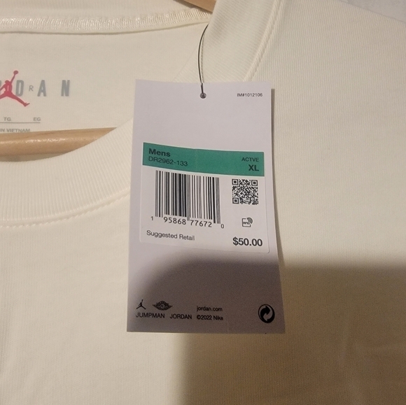 Air Jordan x J Balvin Short Sleeve T-Shirt Mens Size XL Sail Purple DR2962-133 - Picture 6 of 8